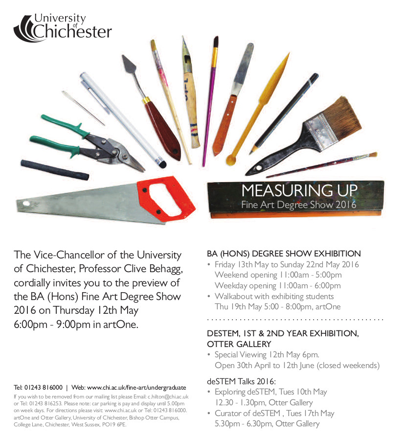 FINE ART DEGREE SHOW 16 PV INVITE EMAIL to attach [7312]